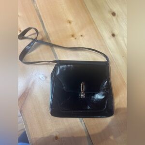 Leather lined black bag
